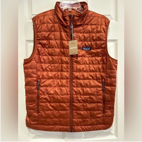 Patagonia Other - Patagonia Men’s Large Nano Puff Insulated Vest Burnished Red Puffer NWT Puffy